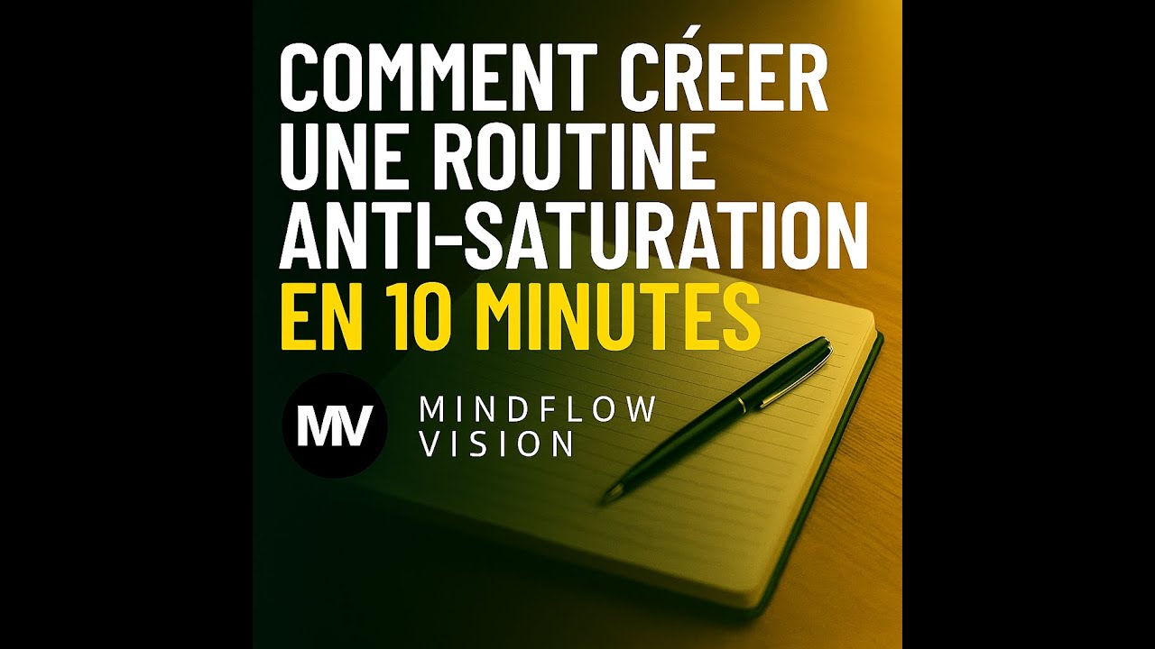Comment créer une routine anti‑saturation en 10 minutes
