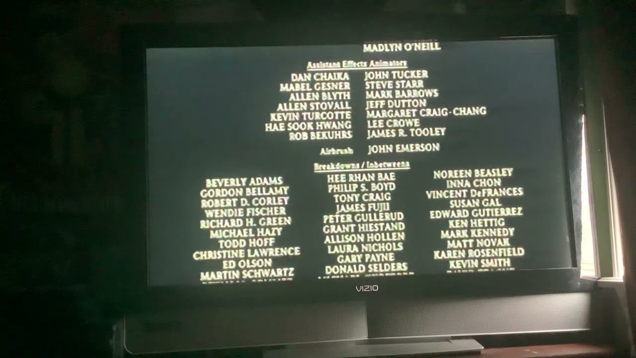 Closing to The Rescuers Down Under 2000 VHS