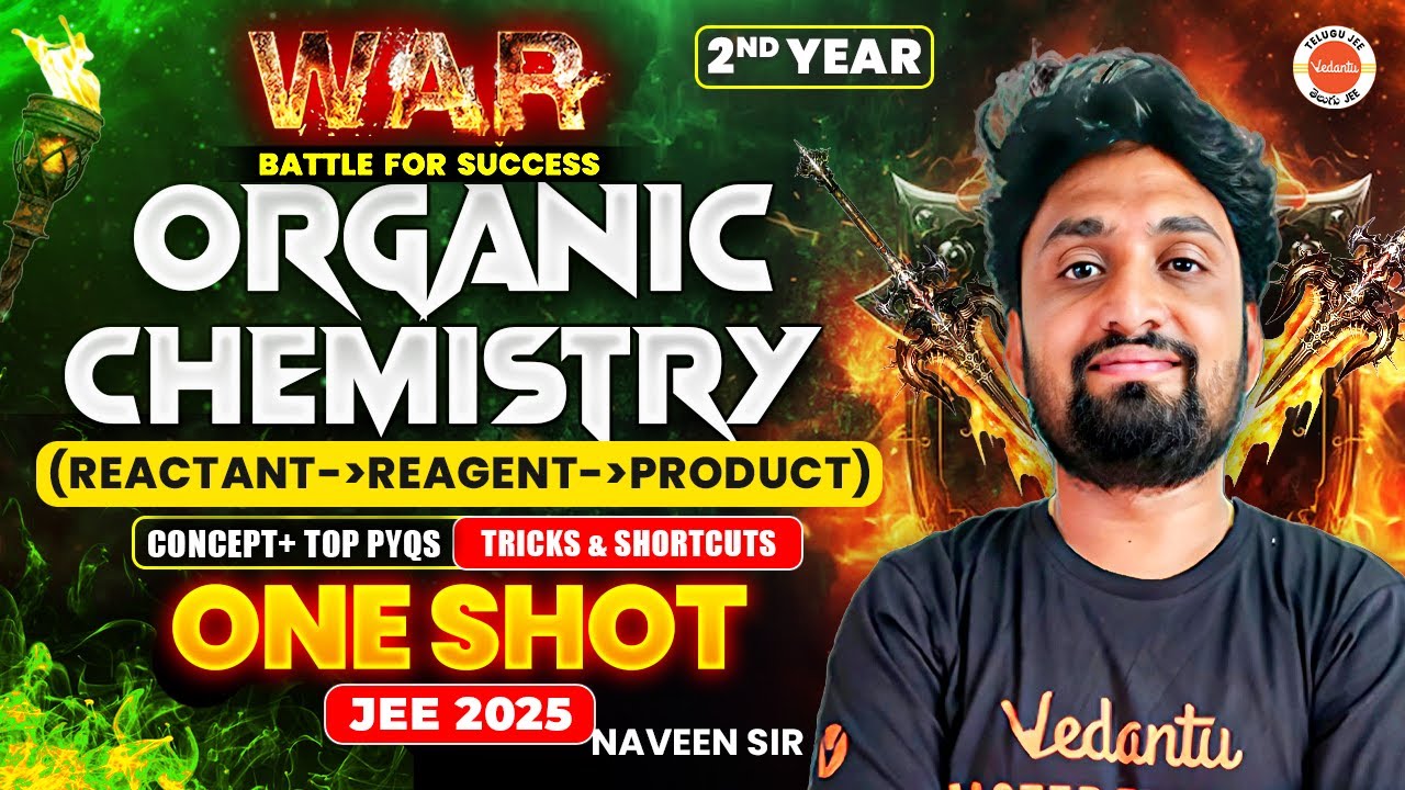 Organic Chemistry Class 12th - One Shot | Concept + Top PYQs 2024-23 | JEE 2025 | Naveen Sir