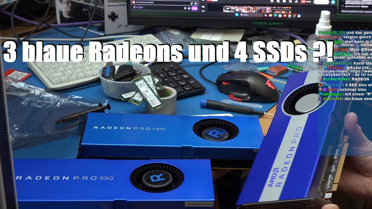 Na wer kennt diese Grafikkarten? - Radeon Pro V320, SSG oder W5700!