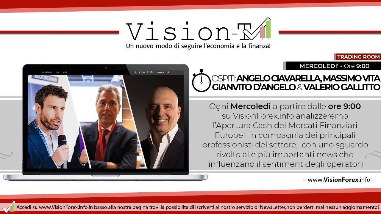 Trading Room 24 Febbraio 2021 con Angelo Ciavarella, Massimo Vita Gianvito D'Angelo Valerio Gallitto