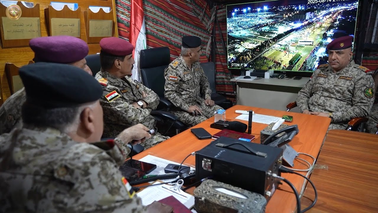 رئيس أركان الجيش يتابع ميدانياً خطة تأمين الزيارة الأربعينية في كربلاء المقدسة