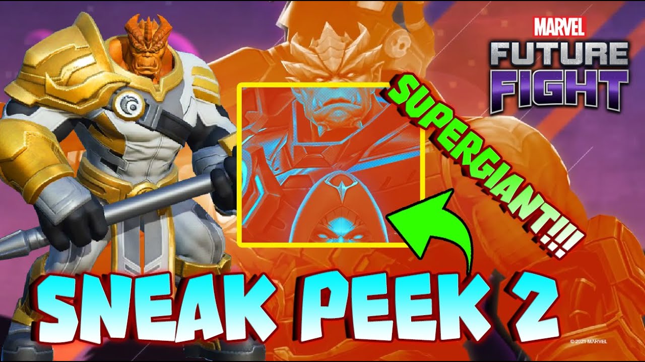 Black Dwarf & Supergiant New Uniform Confirmed 7.1 Black Order Sneak Peek 2 - MARVEL Future Fight