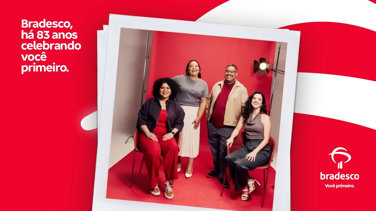 Bradesco. Há 83 anos celebrando você primeiro.