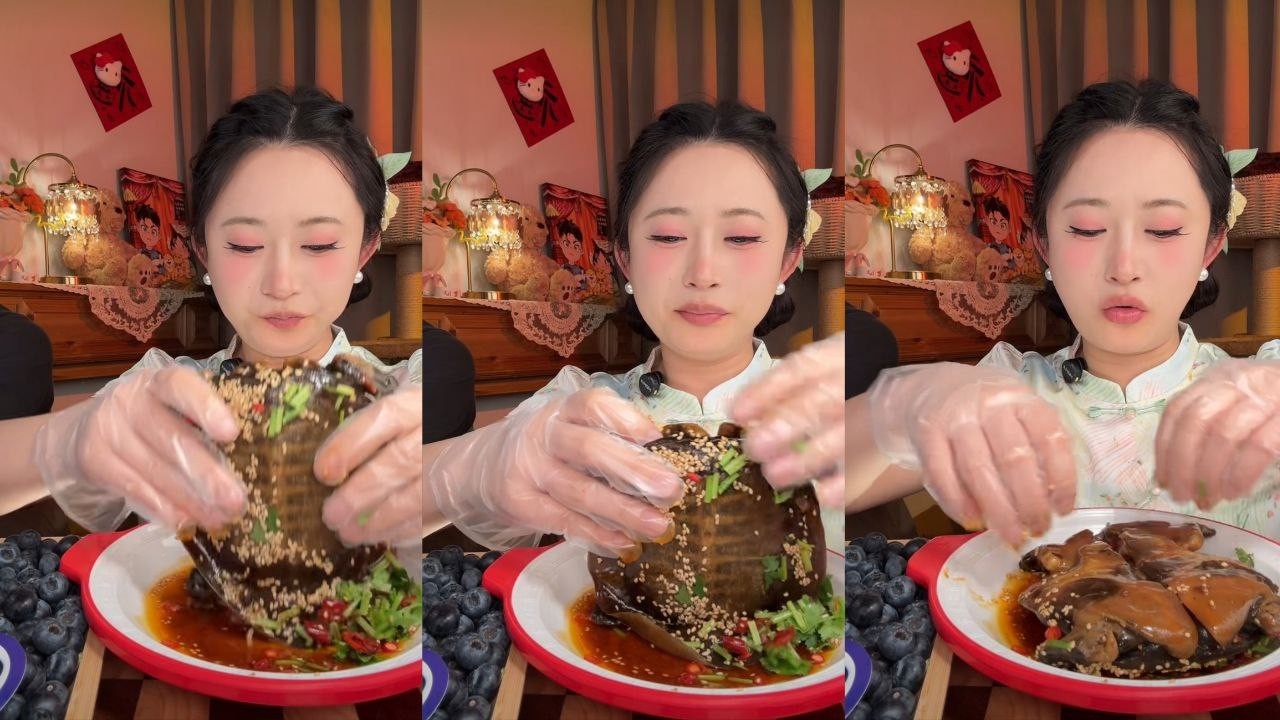 ASMR Meat Floss Cheese Sticks Mukbang | Chinese Savory Cream Cheese Bread Eating Show