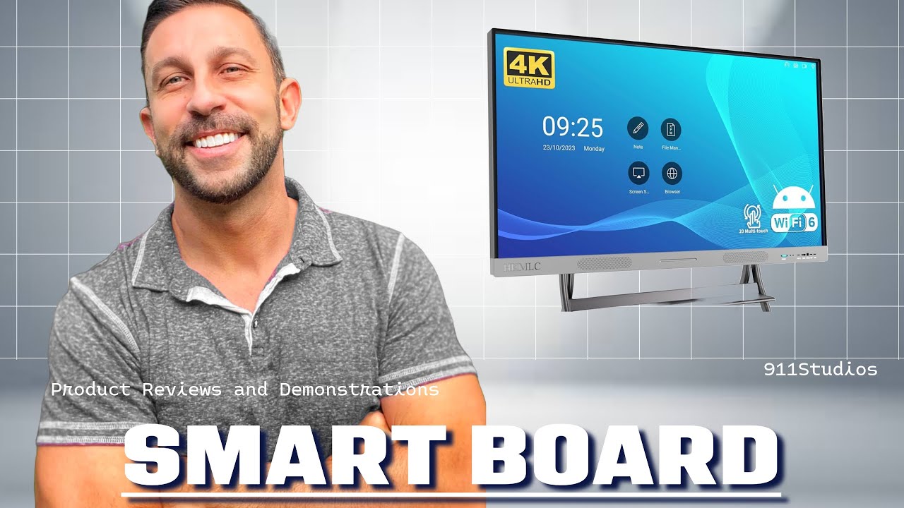 HKMLC Smart Board, Essential 55 Inch All-in-One Interactive Whiteboard