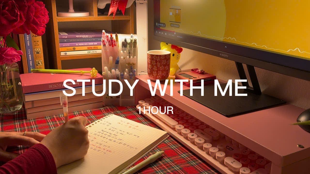 Study with me 1 hour | late night focus