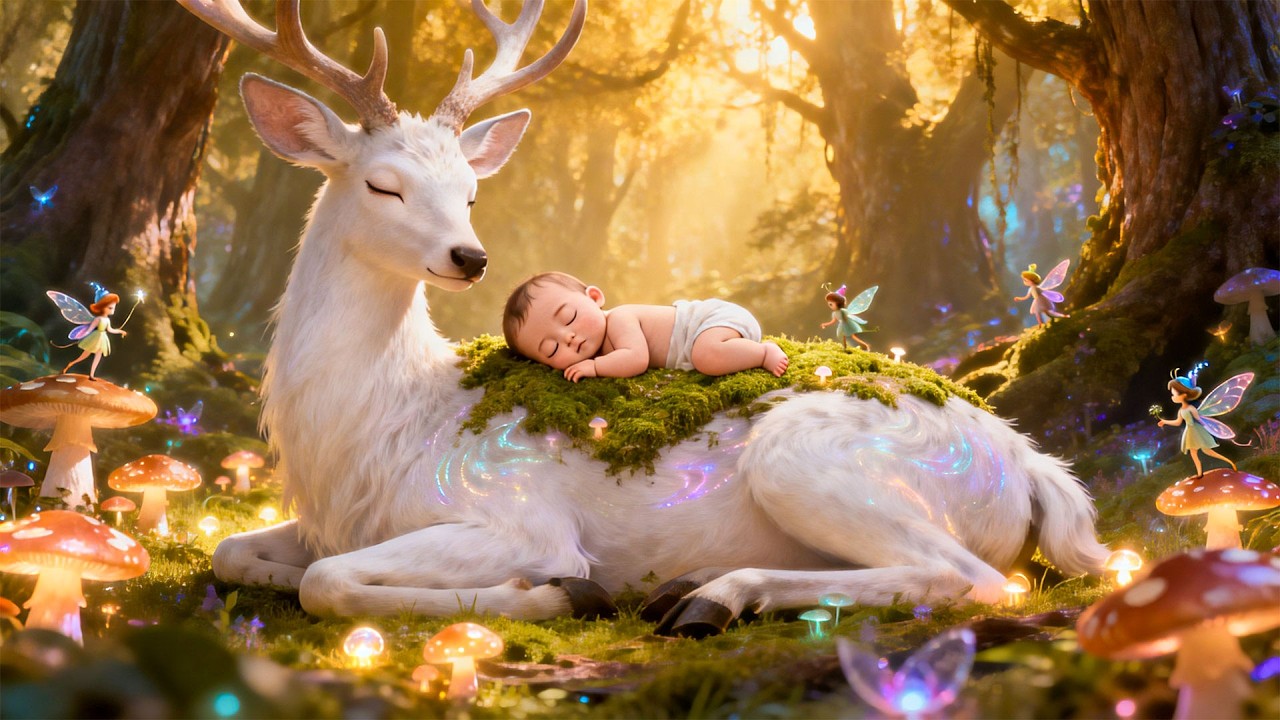 Baby Sleep Music 🌙 Forest Guardian Lullabies | Sleep Instantly in 3 Minutes with Mozart & Brahms