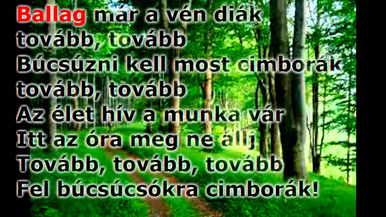 Ballag már a vén diák(Feliratozva )