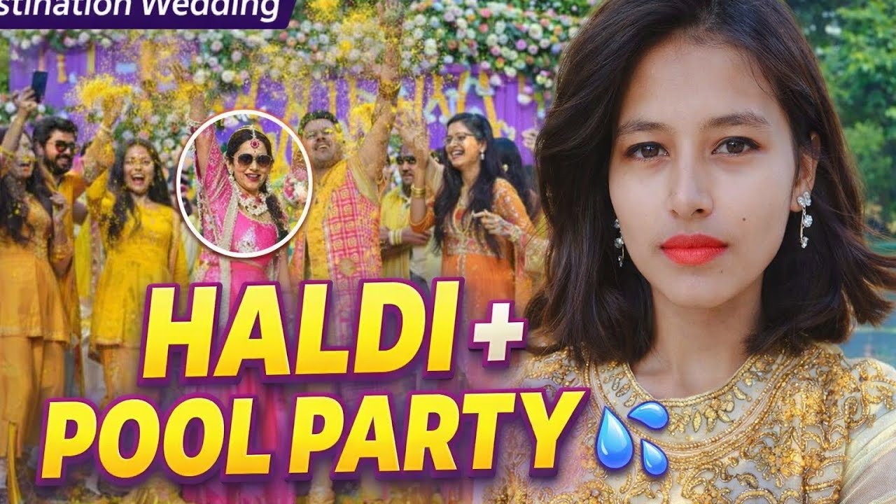 Haldi Ceremony Vlog 💛 | Destination Wedding at HRIDAYESH RESORT, Uttarakhand ✨#trending #love #life 