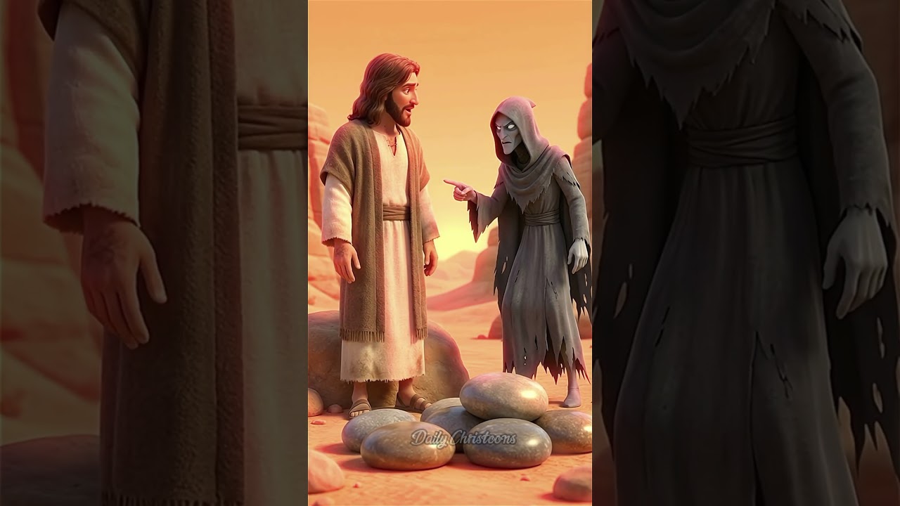 The 3 Temptations of Jesus: The Battle in the Desert | Animated Bible Story (Matthew 4)