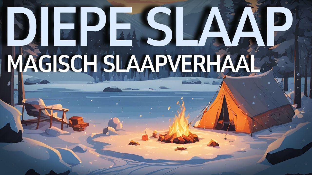 🌙 Slaapmeditatie 🌙  Magisch Kamperen op de Bevroren Rivier ❄️
