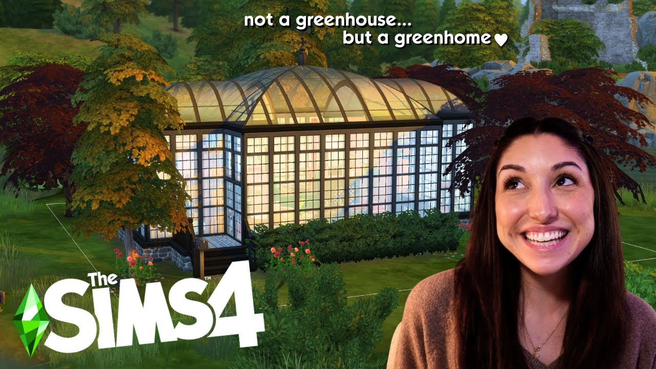 i turned a greenhouse into a ~greenhome~ in the Sims 4 🌿