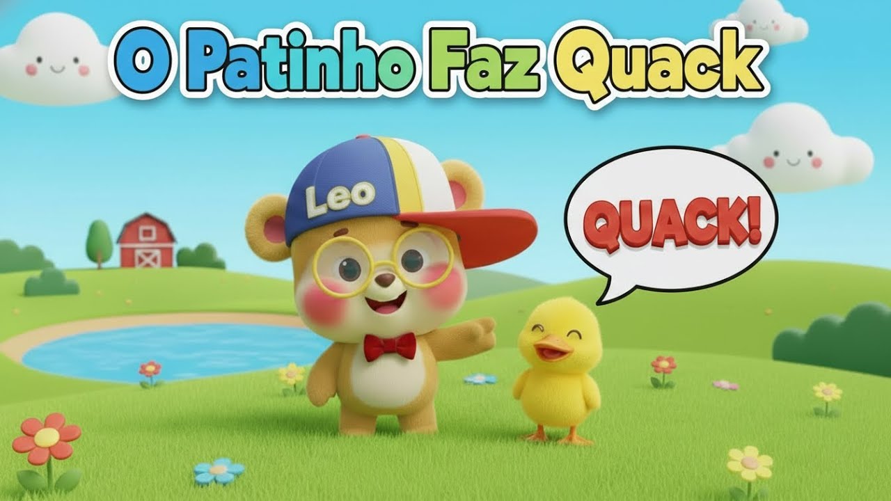 Aprender os Sons dos Animais com o Leo Larocas 🐥 O Patinho Faz Quack