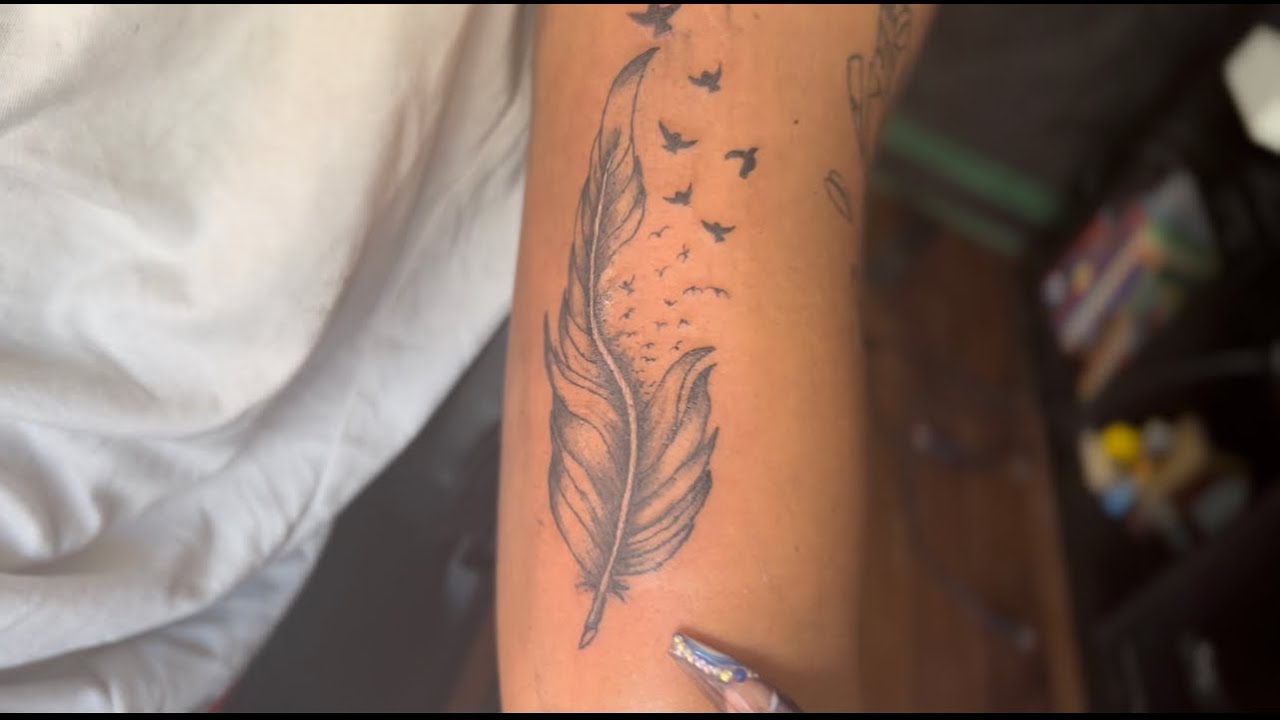 WATCH ME WORK! | FEATHER TATTOO | TATTOO JOURNEY🔥