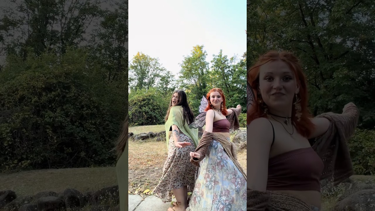 2 faeries frolicking in nature ✨🧚&zwj;♀️