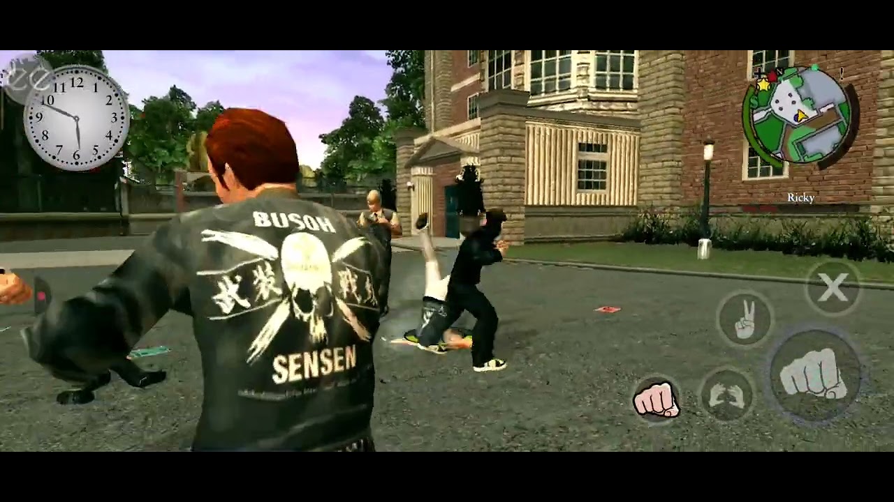 Me and Valhalla Greasers Ricky vs All Gangster preps [Random fight 1]