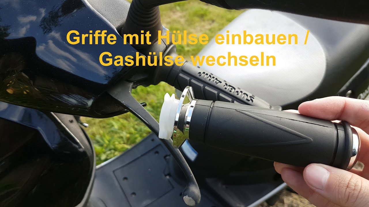 Lenkergriffe tauschen mit Gashülse | Gashülse tauschen | 4 Takt Chinaroller JINLUN