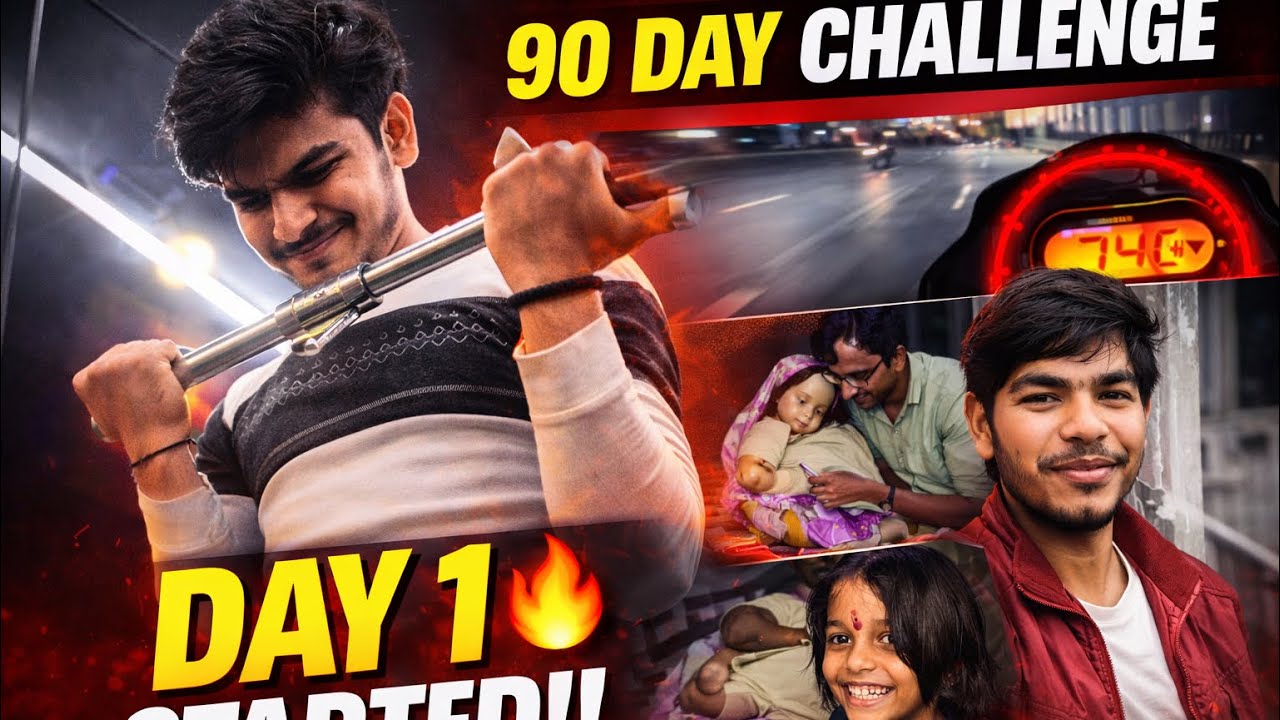 Day(90/01) 90 Day Hard Challenge Day 1 💪 | Full Day Routine Vlog | No Excuses #dailyvideo #challenge