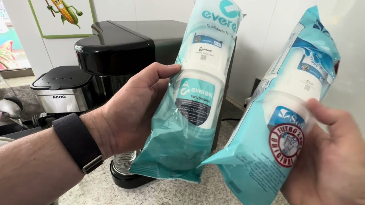 Trocando a vela do filtro Soft (fabricante Everest)