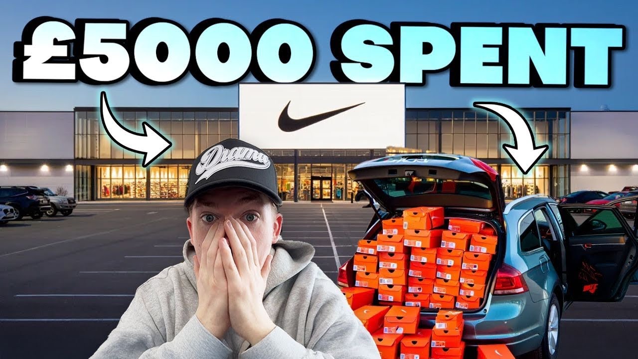 I SPENT £5,000 IN ONE DAY AT THE NIKE OUTLET!!