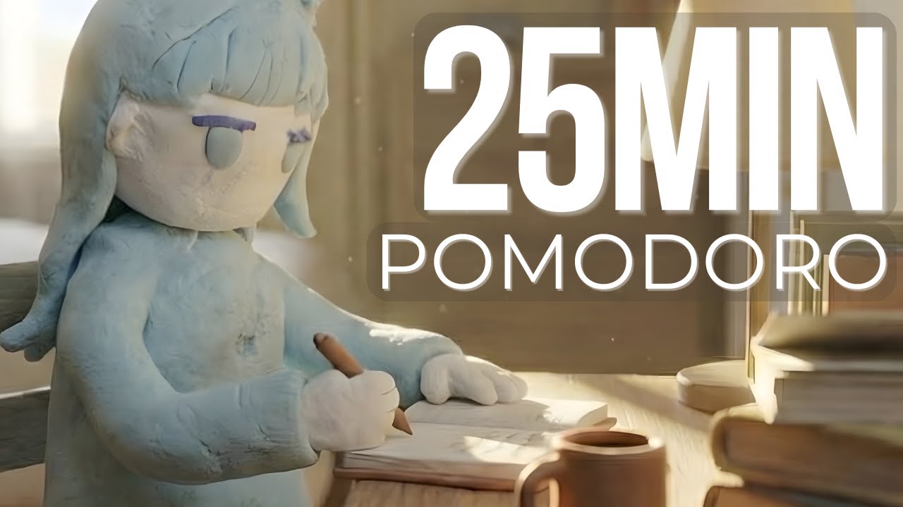 25 Min Pomodoro Timer ☕ | Deep Focus Ambient Dub (No Vocals) — Session 2