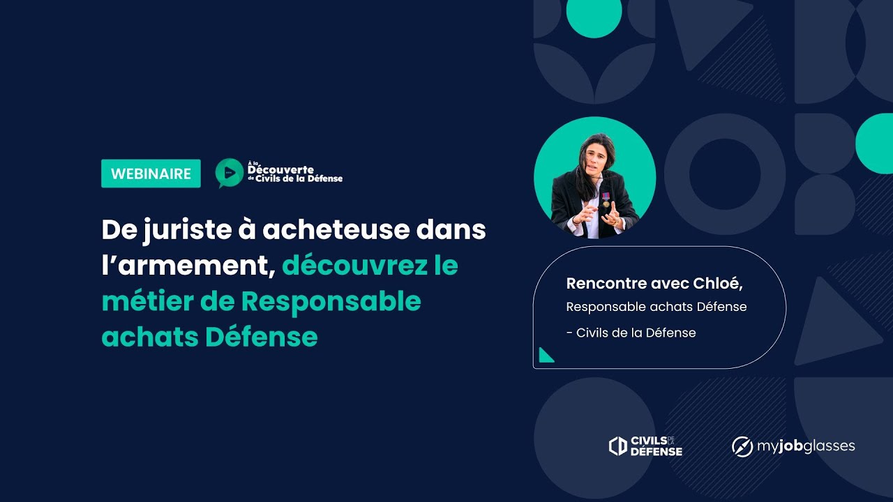 Chloé - Adjointe au chef de division des achats à la Direction Générale de l’Armement (DGA)