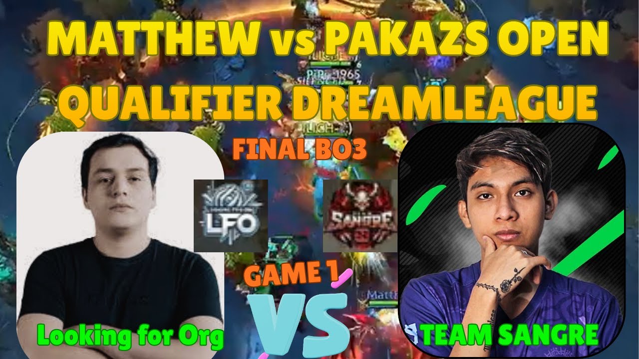 😲MATTHEW vs PAKAZS OPEN QUALIFIER DREAMLEAGUE FINAL| GAME 1