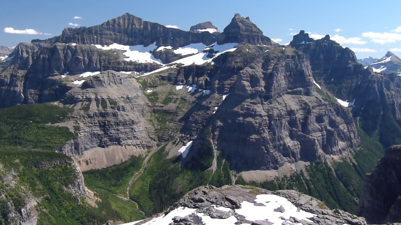 Glacier National Park: Boulder Pass Overlook above Boulder Pass Trail