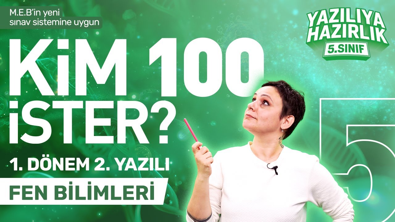 KİM 100 İSTER? | 5. Sınıf Fen Bilimleri 1. Dönem 2. Yazılıya Hazırlık – 2025-2026 Sınav Full Tekrar