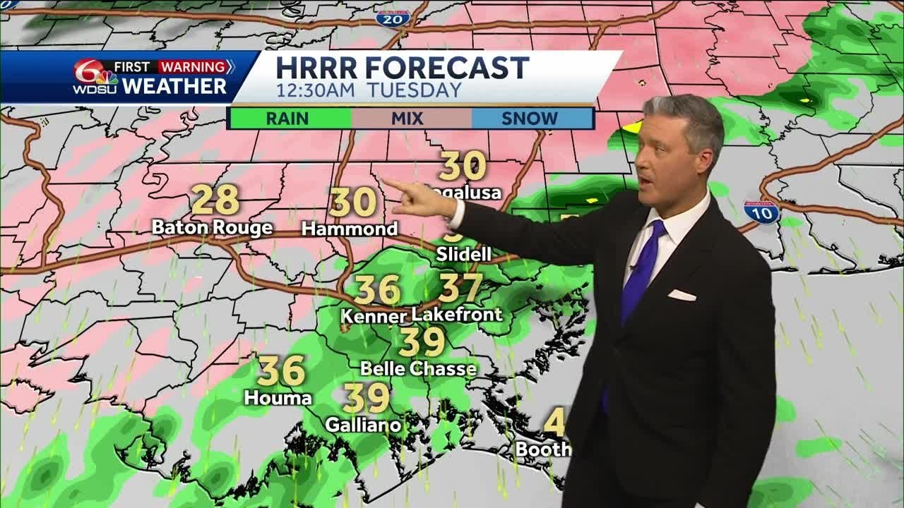 Freezing rain and record low temps bring WDSU First Warning Weather Alert Days