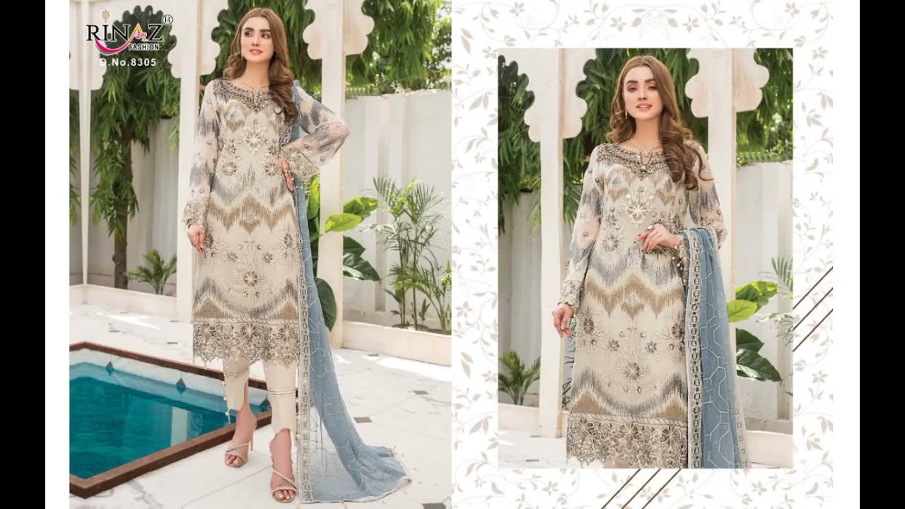 RINAZ MARYAMS GOLD VOL 11 | Pakistani Faux Georgette Wholesale Salwar Suits Catalog - Surat