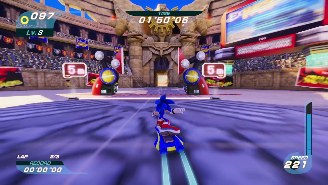SONIC RIDERS X - ALL TRACKS - Sonic [4K 60 FPS]