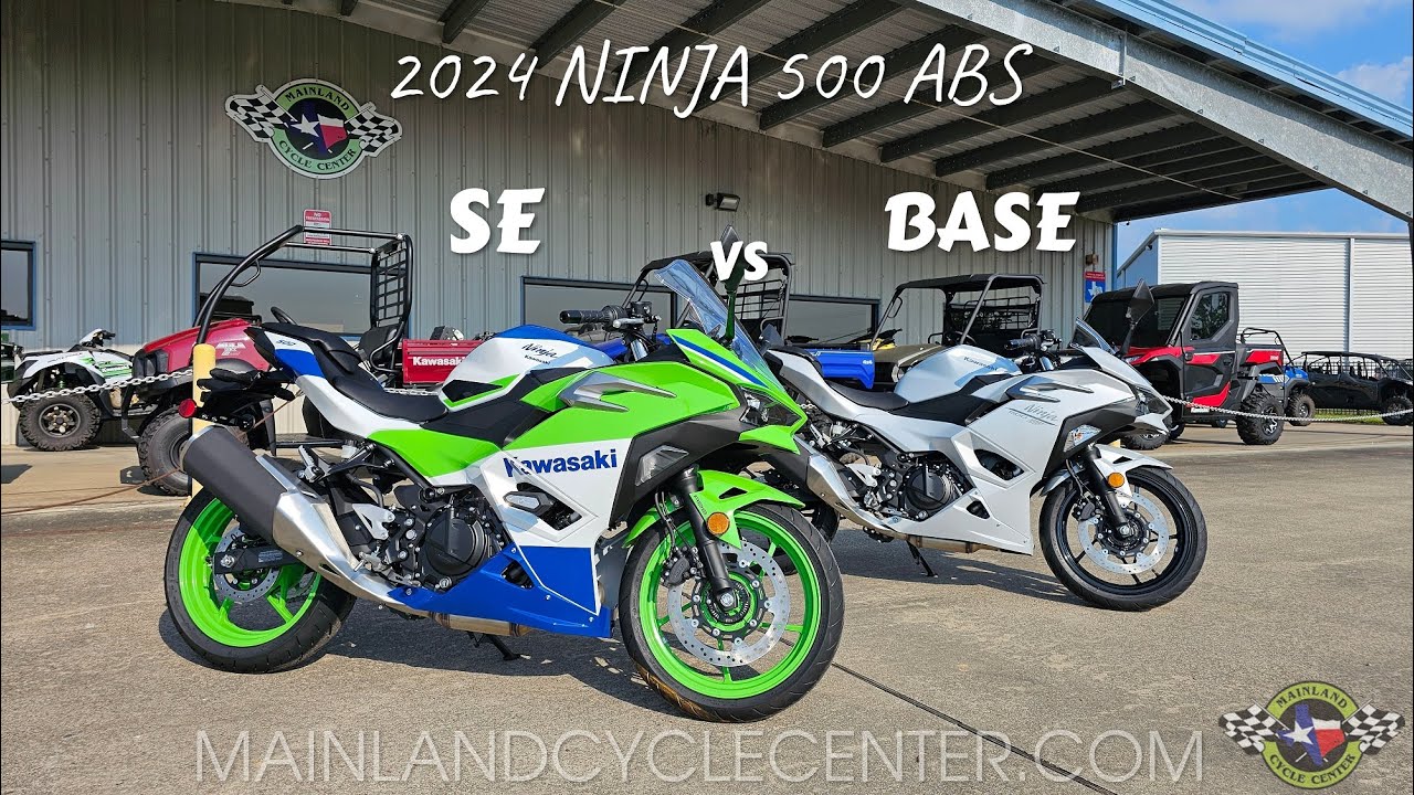 (2024) NINJA 500 BASE MODEL VS NINJA 500 SE COMPAIRISON & WALK-AROUND