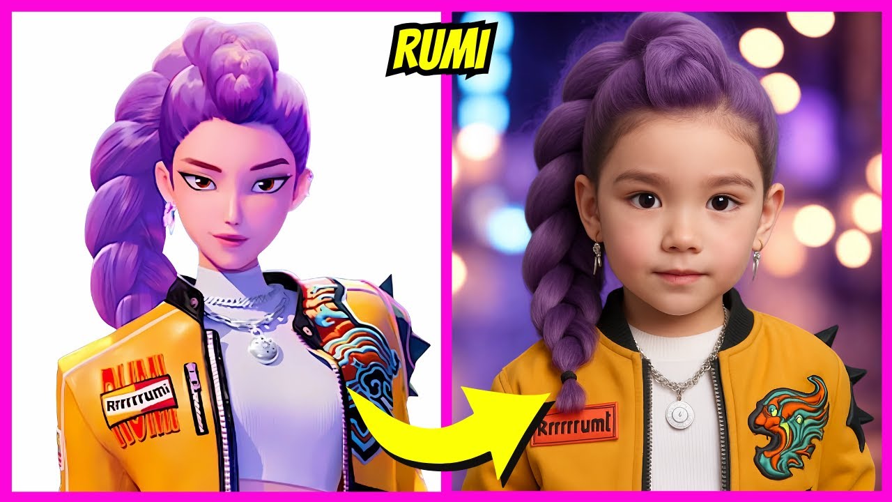 KPOP Demon Hunters As BABY 🔥 + Guess The Voice Quiz | Rumi, Zoey, Mira, Jinu, Mystery Saja, Bobby...