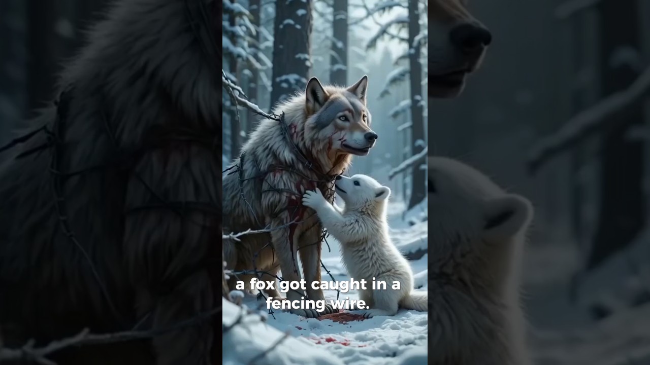 A rescue team saved pregnant wolf heartwarming rescue