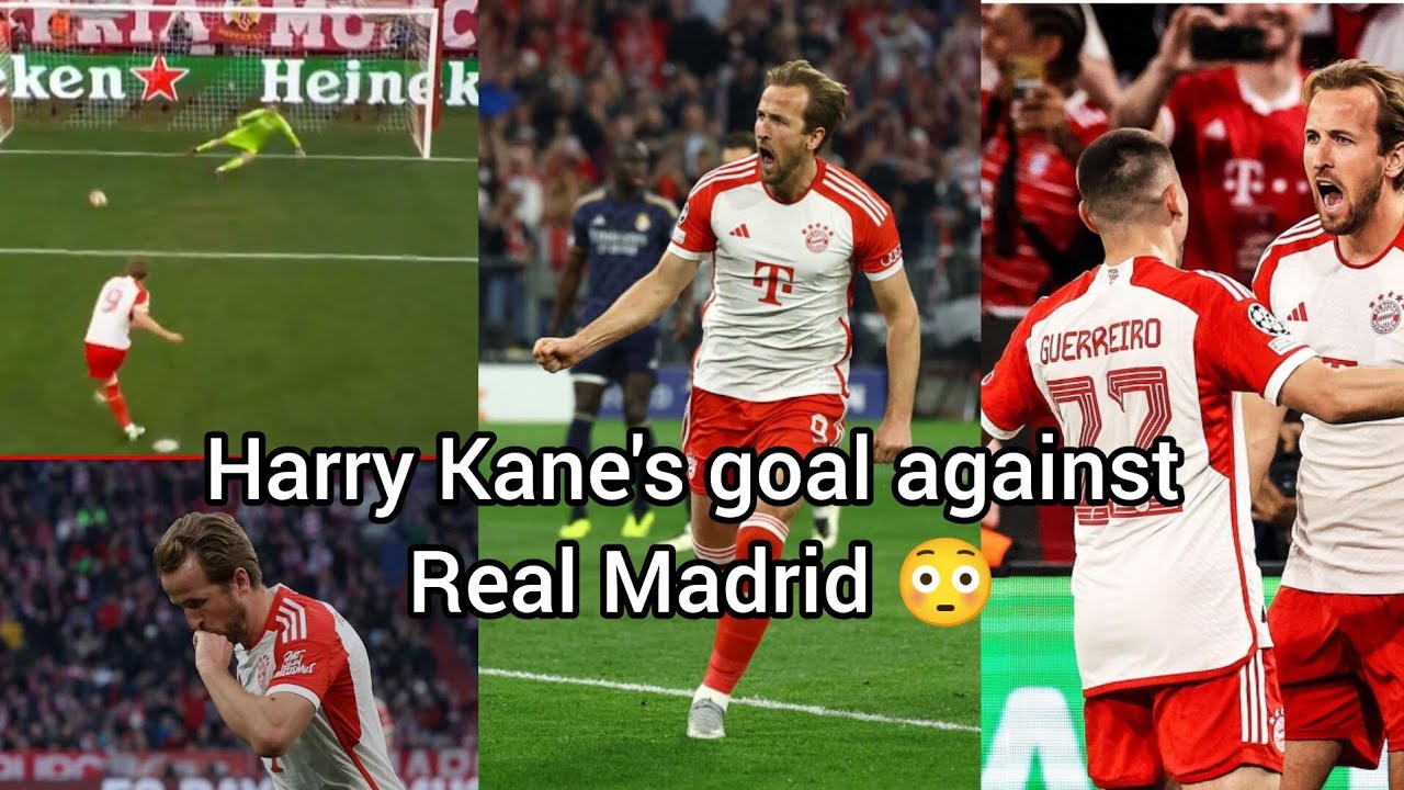 Harry Kane's goal against Real Madrid, Bayern is leading 😳