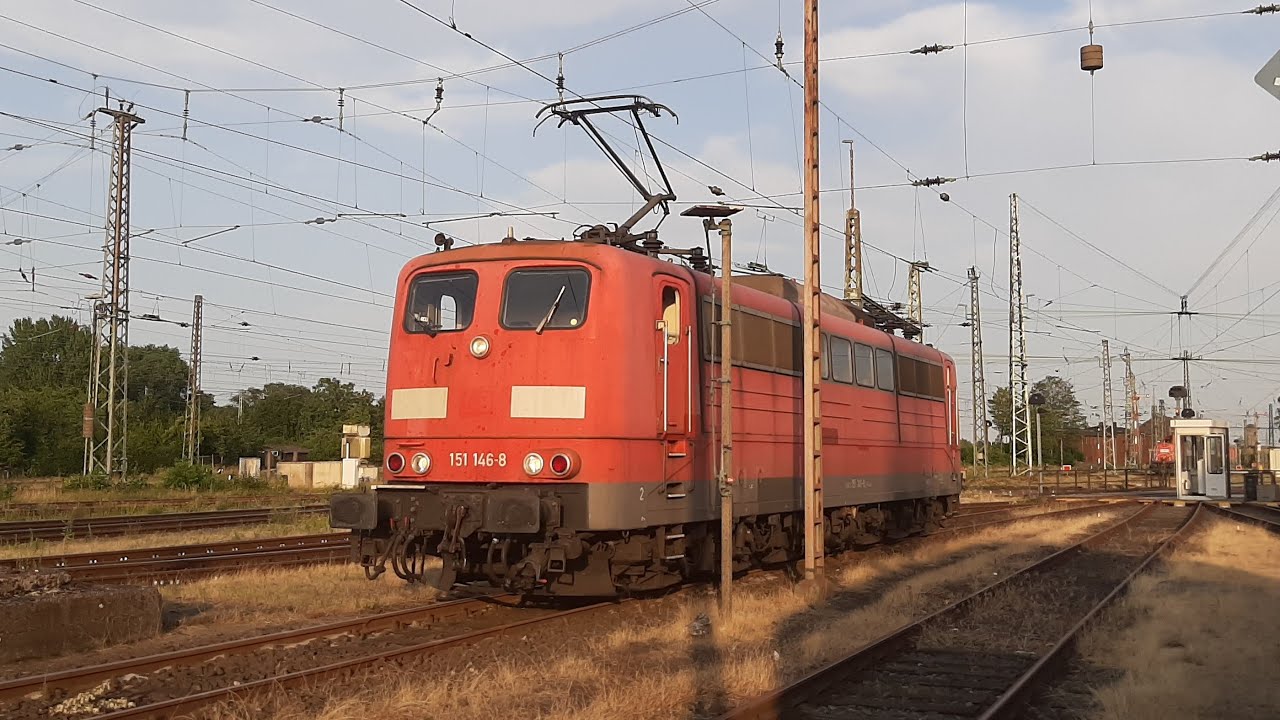 Führerstandsmitfahrt mit der Baureihe 151 durch den Bremer Rbf nach Bremen Grolland
