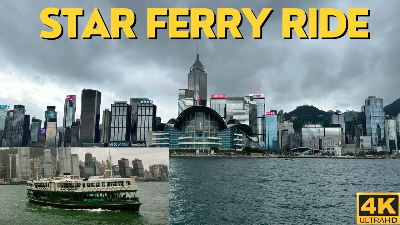 [4k] Watch The Gorgeous Hong Kong Skyline From A Star Ferry Ride From Tsim Sha Tsui To Wan Chai!