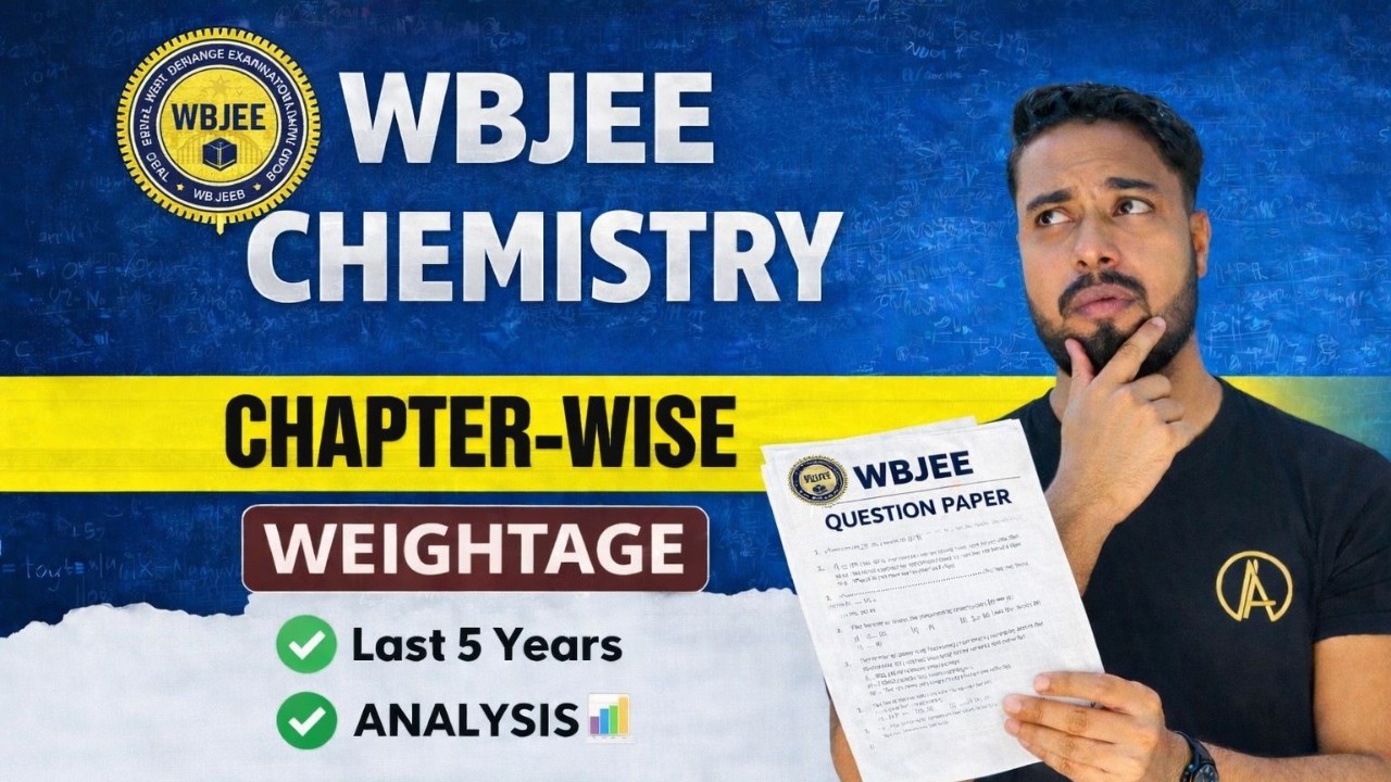 WBJEE 2026🔥: Распределение веса разделов по химии✅🔴 | Важные разделы химии в WBJEE❓#wbjee2026