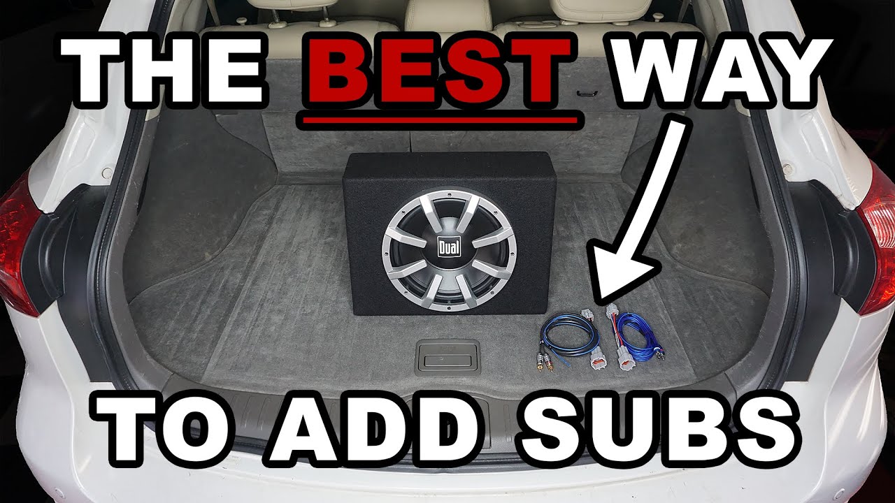 Best Way on EARTH to Add Subs to INFINITI or NISSAN 370Z, G37, EX35, QX70, MURANO, & More. (How DIY)