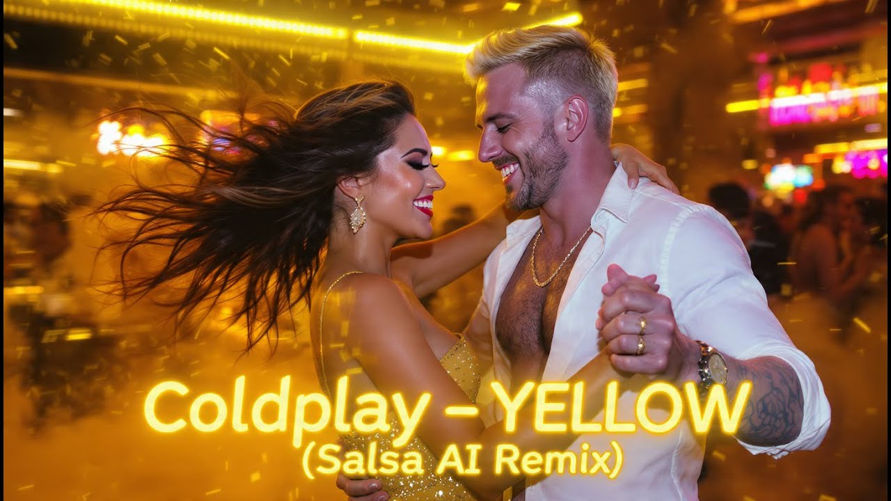 Coldplay - Yellow ⭐🔥 (Salsa AI Remix Rom&aacute;ntica) #Mamisalsa #SalsaAI