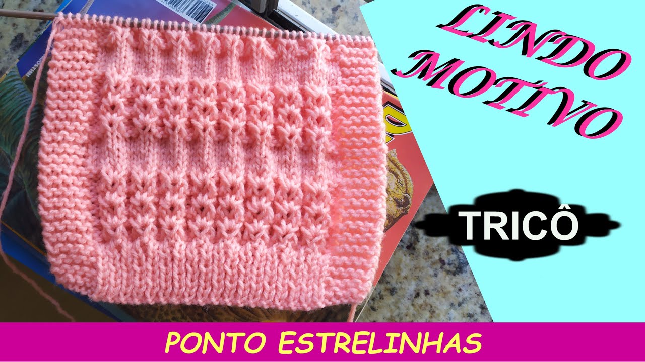 PONTO ESTRELINHAS EM TRICÔ (28)