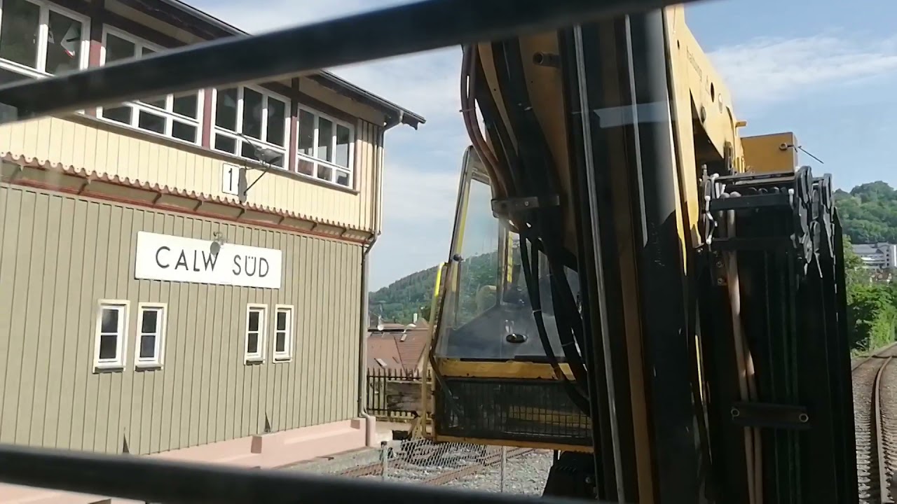 Führerstandsmitfahrt auf der Nagoldtalbahn durch Calw
