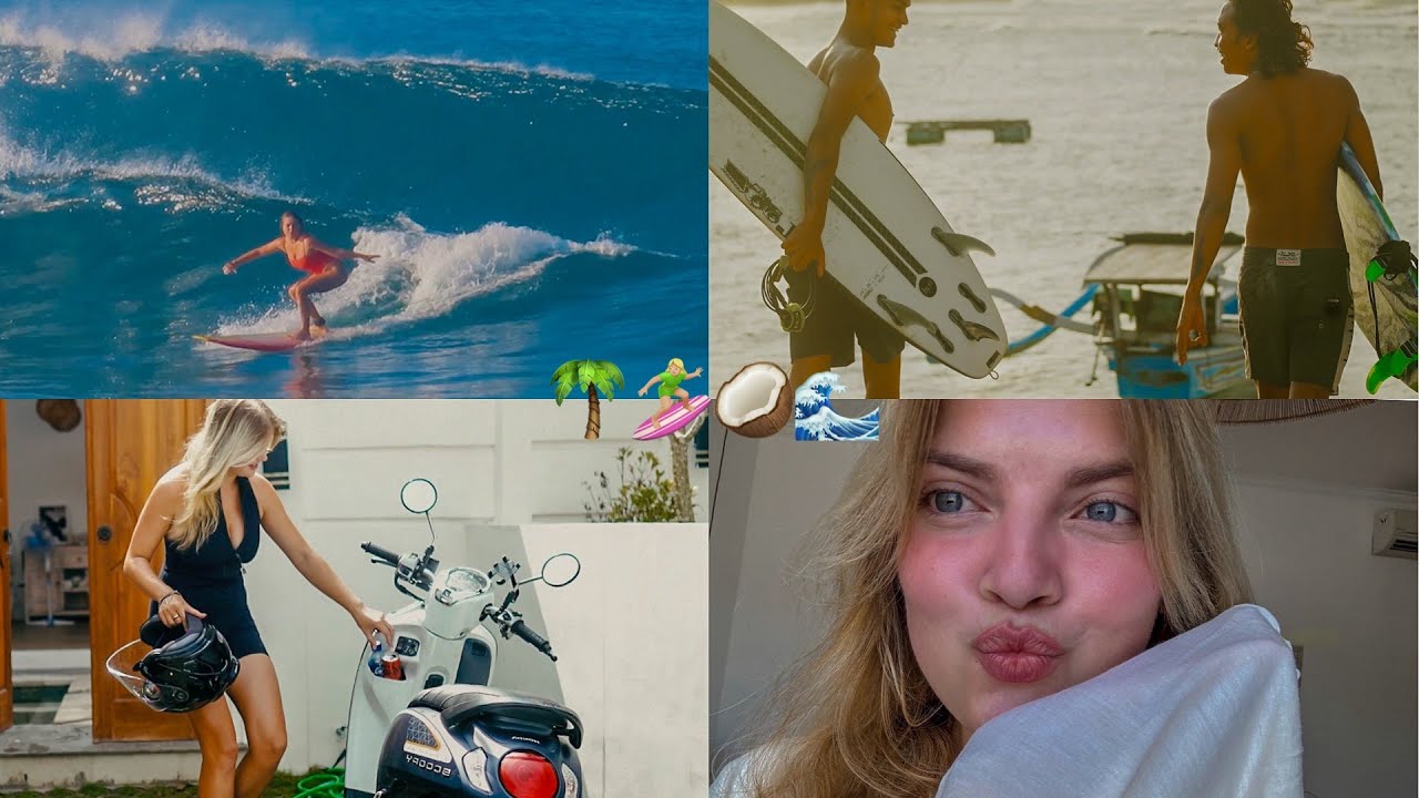 сёрфинг, вождение байка, любовь и дружба | BALI VLOG 🏄🏼&zwj;♀️🌴