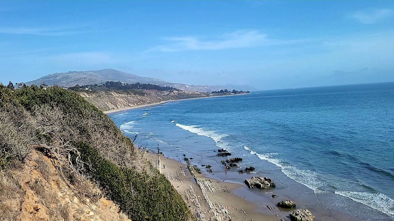 Relaxing nature hike ASMR sweeping ocean view at Carpinteria Bluffs Nature Preserve - Santa Barbara