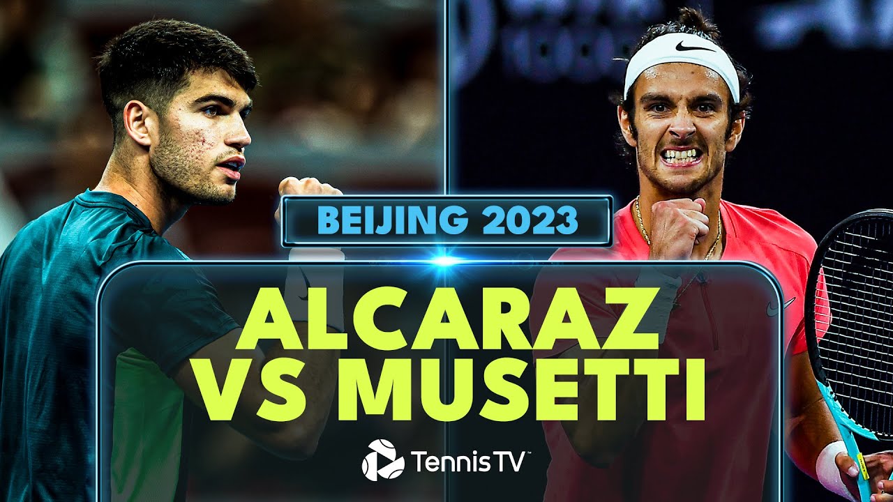 POWERFUL Carlos Alcaraz vs Lorenzo Musetti Shotmaking | Beijing 2023 Highlights