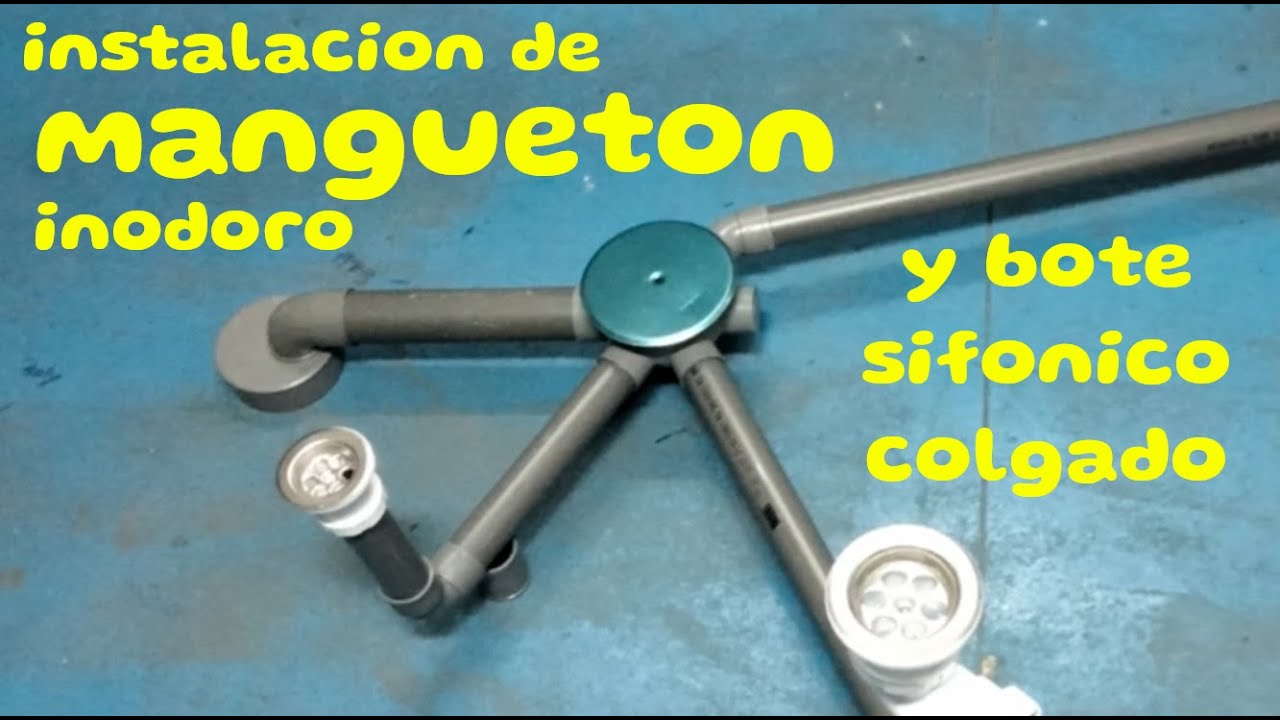 instalacion de BOTE SIFÓNICO y mangueta inodoro