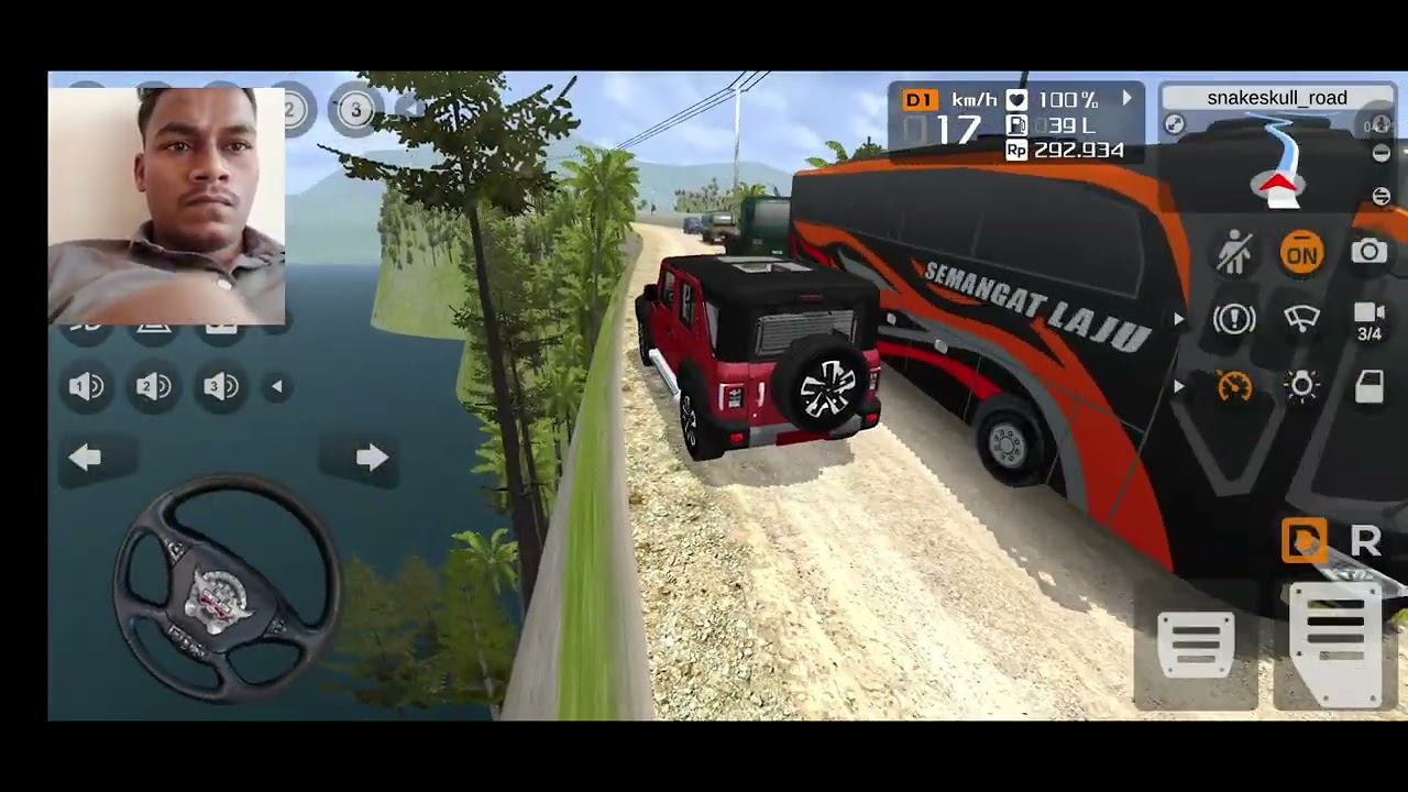 THARR ROXX Drive On Dangerous ROAD |  #bussid #gameplay #bussimulatorindonesia #kirangholave 