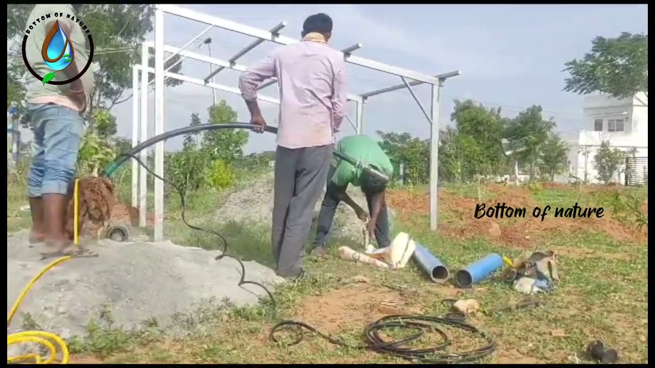 solar Borewell fitting💥
